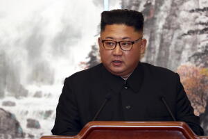 Kim Jong Un, en una imagen durante una cumbre el pasado mes de septiembre con el presidente de Corea del Sur. 