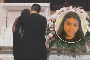 Familiares y amigos despiden a la pequeña Khimberly Zavaleta en Reseda.