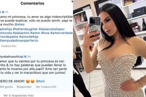 Este fue el comentario que Evelyn Beltrán le dejó a Toni Costa por el mensaje dedicado a su hija Alaïa.