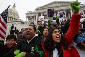 Immigration Activists Protest On Capitol Hill Calling On Congress To Pass Clean Dream Act