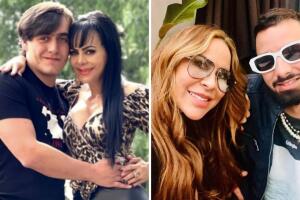 Maribel Guardia y su hijo Julián Figueroa; Aylín Mujica y su hijo Mauro Menéndez