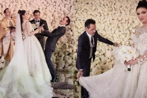 Para celebrar el primer aniversario de su boda, Nadia Ferreira compartió nuevas imágenes de aquel día.