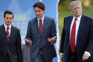 Peña Nieto, Trudeau y Trump