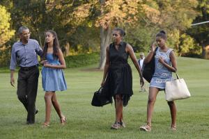 First Family Returns To White House From Martha's Vineyard Vacation