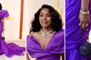 Angela Bassett en la alfombra roja de los premios Oscar 2023