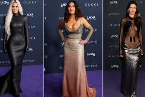 Los mejores looks de la gala LACMA Art+ Film 2022: Salma Hayek, Kim Kardashian y más