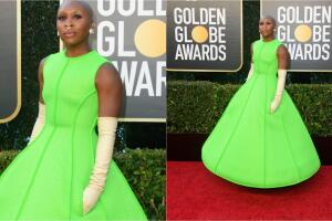 Cynthia Erivo en los Golden Globes