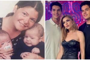 El antes y el después de los gemelos de Itatí Cantoral