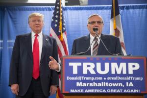 Republican Presidential Candidate Donald Trump Campaigns Throughout Iowa