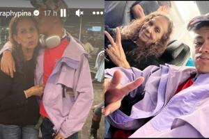 'Chingui' y su abuela viajaron este fin de semana para visitar a Raphy Pina en prisión. 