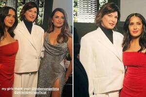 Linda Evangelista, Penélope Cruz y Salma Hayek