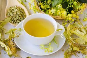 Alternative Medicine. Herbal Therapy. Lime blossom tea.