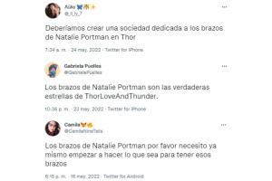 Reacciones en Twitter a Natalie Portman (como Jane FosterMighty Thor) en 'Thor Love and Thunder'