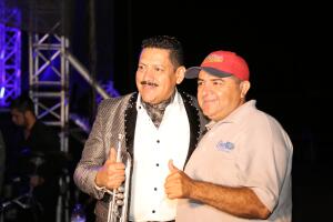 Backstage con El Recodo