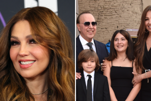 Thalía y sus hijos