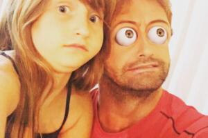 Gabriel Soto y sus hijas