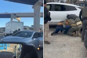 detención ICE vehículo migrantes Texas poder notarial remolque