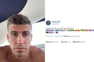 Piqué llamó a Shakira "latinoamericana" y ella respondió