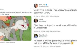 Reacciones en Twitter por Miley Cyrus en el Lollapalooza Argentina 2022