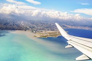 Nice city airport, French riviera