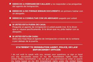 Tarjeta Roja para ICE