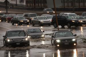 Heavy Rains Create Flooding In Chicago