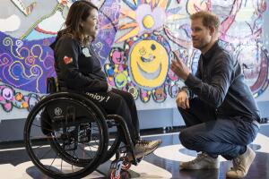 The Duke Of Sussex Visits Japanese Para-Athletes In Tokyo