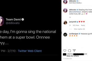 tuit Demi Lovato Super Bowl 2020