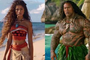 Zendaya y Dwayne Johnson en el live-action de Moana
