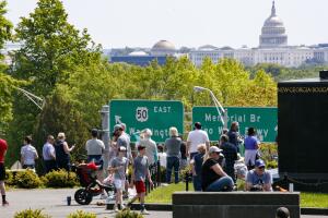Virus Outbreak Washington Flyover