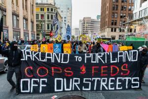 Protesters In Oakland Gather In Solidarity With Portland Activists