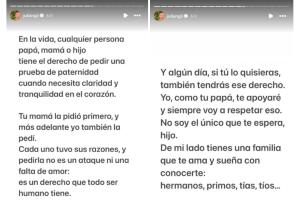 Julián Gil le confiesa a su hijo Matías que pidió una prueba de paternidad