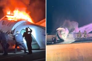 avioneta desploma cae carretera laredo loop 20 muerto 5 heridos texas