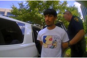 Ernesto Castellón fue detenido por las autoridades después de una persecución.