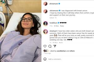 Olivia Munn fue sometida a doble mastectomía.