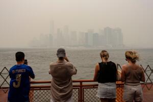 New York Climate Wildfires Smoke