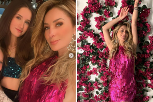 Geraldine Bazán y sus hijas en sus vacaciones en Las Vegas