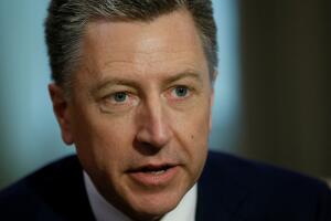 FILE PHOTO - U.S. Special Representative for Ukraine Negotiations Volker speaks during Reuters interview in Kiev