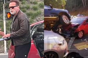 Arnold Schwarzenegger: las impactantes fotos del aparatoso accidente de auto que sufrió 