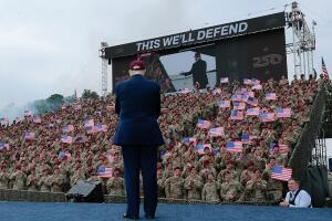 President Trump Visits Fort Bragg To Honor U.S. Forces