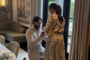 Leonardo Aguilar felicita a su hermana Aneliz por su compromiso