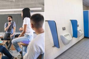 En esta escuela pusieron a los alumnos a lavar los baños y trapear, ¿cómo reaccionaron los padres?