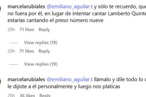 Marcela Rubiales exigió a su sobrino Emiliano que revele lo que supuestamente ha hablado con su papá Pepe Aguilar. 