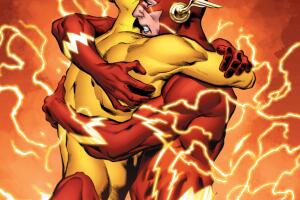 Abrazo Wally West y Barry Allen