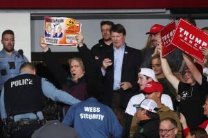 U.S. President Donald Trump holds a campaign rally in Minneapolis