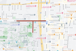 Mapa de calles cerradas en Atlanta por el debate Biden-Trump
