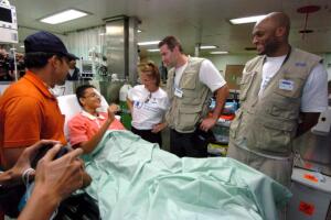 New York Giants Visit Military Sealift Command