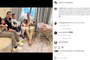 Cristiano Ronaldo y Georgina Rodríguez presentaron a su melliza recién nacida.