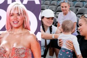 Karol G y Feid: la cantante se convierte en madrina de bautizo de su sobrina 