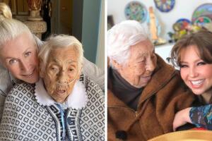 Laura Zapata "está segura" que Thalía le dará dinero de los gastos que tuvo con su abuela